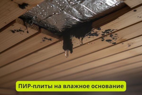 Монтаж на влажное основание фото